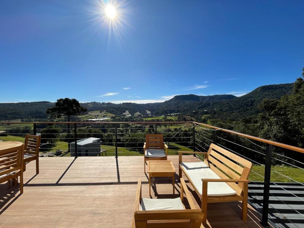 Casa Por Do Sol Com Banheira De Hidromassagem Villa Urubici Exteriör bild